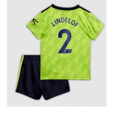 Manchester United Victor Lindelof #2 Tredjeställ Barn 2022-23 Korta ärmar (+ Korta byxor)